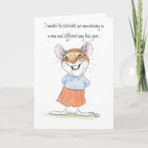 Dorky Anniversary Mouse Card