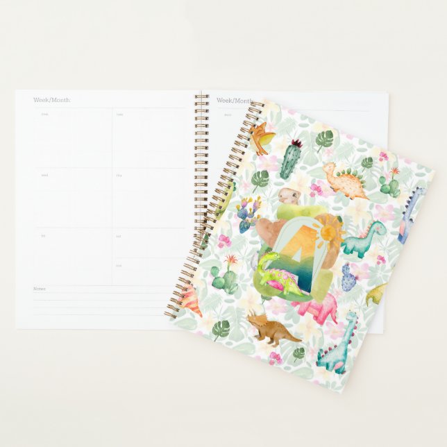 DORKY DINOSAURS BOYS SCHOOL GRANDSON GIFTS CUSTOM PLANNER (Display)