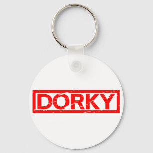 Dorky Stamp Key Ring