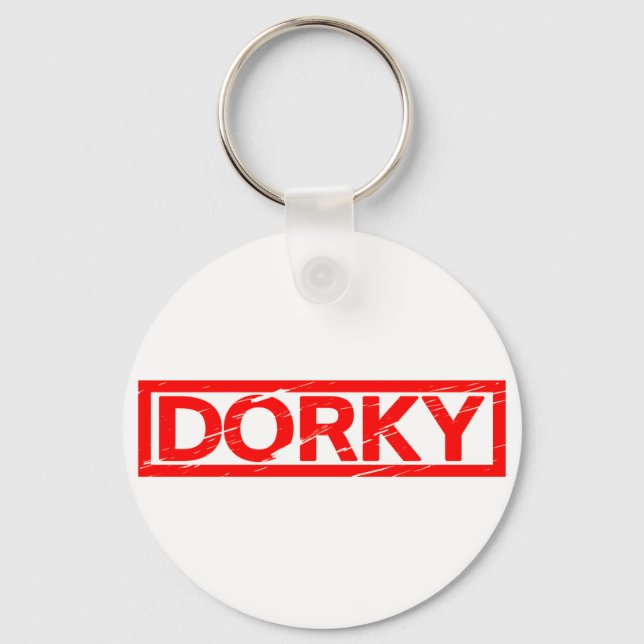 Dorky Stamp Key Ring (Front)