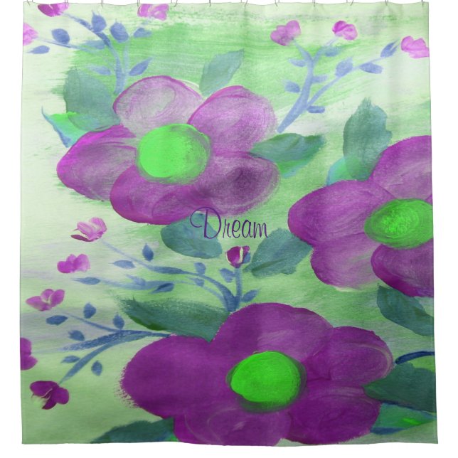 Dorm Decor Shower Curtain (Front)