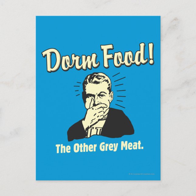 Dorm Food: Other Grey Meat Postcard (Front)