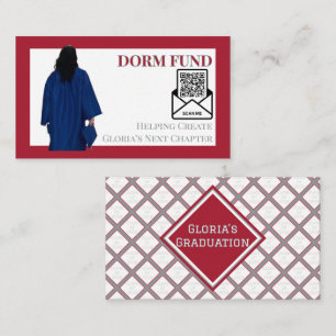 Dorm Fund Graduation QR Code Insert Red