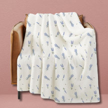 Dorm Lavender Wildflower Floral Pattern 