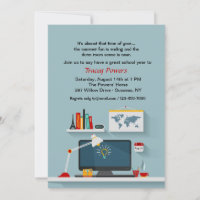 Dorm Room Desk Invitation