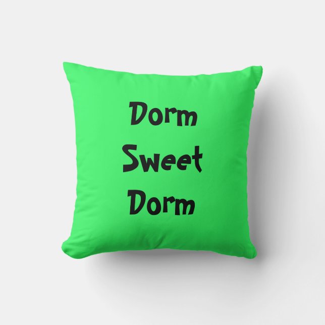 "Dorm Sweet Dorm" American MoJo Pillows (Front)