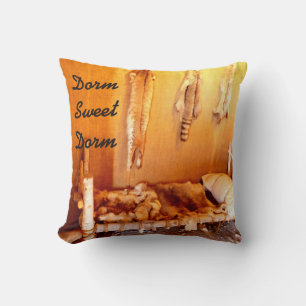 Dorm Sweet Dorm Funny Rustic Bunkhouse Square Cushion