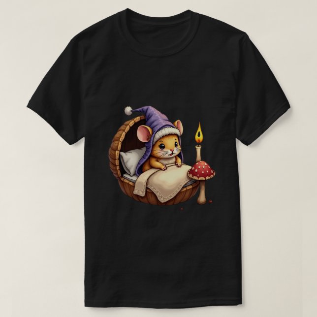 Dormouse Bedtime T-Shirt (Design Front)