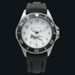 Dornier Do 17 German WW2 Aeroplane Watch<br><div class="desc">A green vector picture of the legendary Dornier Do 17 (Do17) German light bomber used by Germany during WW2 (World War 2). Any aviation and military enthusiast would appreciate such a gift.</div>