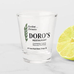 Doro's Restaurant, Rush Street, Chicago, IL Shot Glass