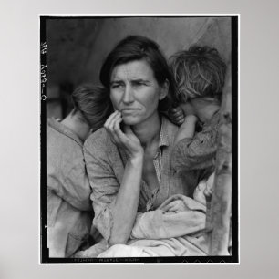 Dorothea Lange's Migrant Mother Florence Thompson Poster