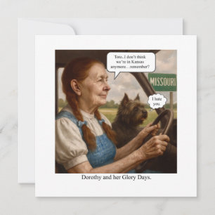 Dorothy and her Glory days Thank You Card
