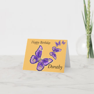 Dorothy Happy Birthday Butterfly Card
