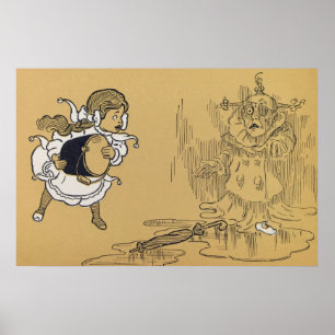 Dorothy melts the Wicked Witch Poster