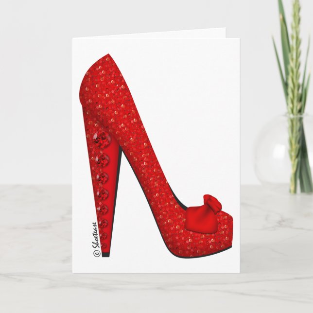 Dorothy Ruby Pump Card (Front)