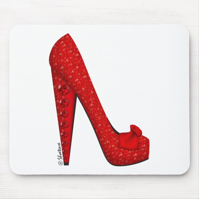Dorothy Ruby Pump Mouse Mat (Front)