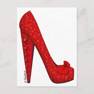 Dorothy Ruby Pump Postcard