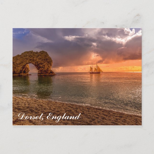 Dorset England Durdle Door Travel Photo Postcard (Front)
