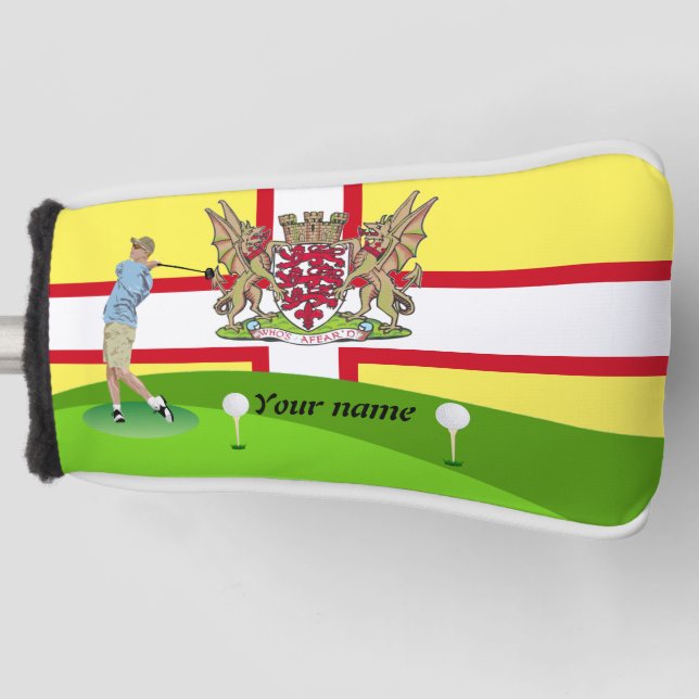 Dorset flag golf head cover (Front)