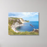Dorset Man O'War Beach view canvas print