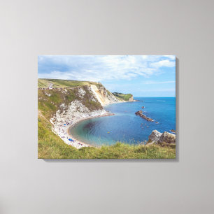Dorset Man O'War Beach view canvas print