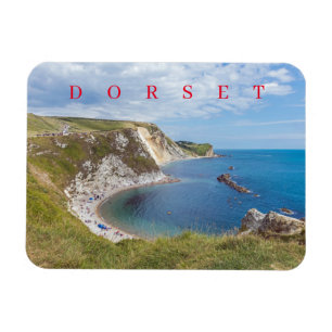 Dorset Man O'War beach view fridge magnet