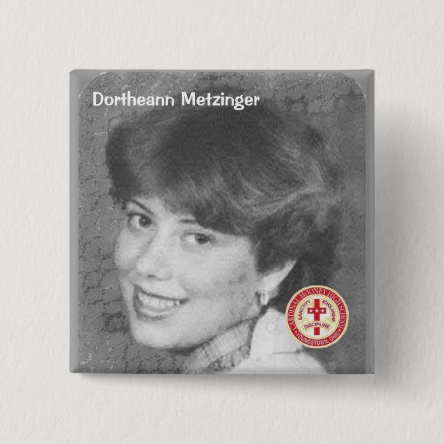 Dortheann Metzinger 15 Cm Square Badge (Front)