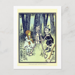 Dorthy & Scare Crow meet Tin Man Postcard