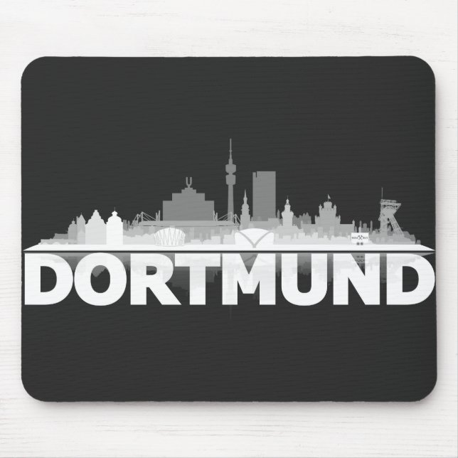 Dortmund City Skyline Mouse Mat (Front)