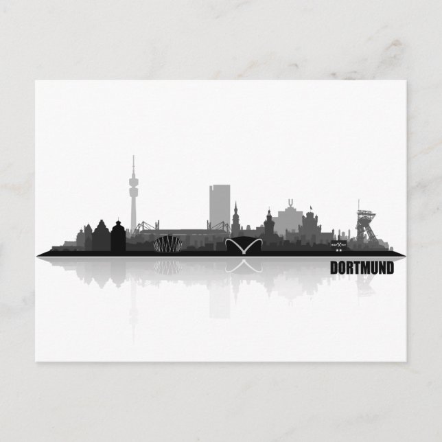 Dortmund City Skyline Postcard (Front)