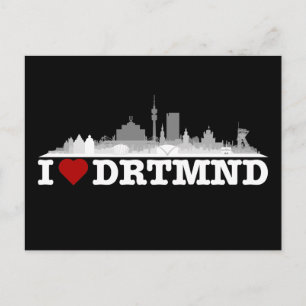 Dortmund City Skyline - Postkarte Postcard