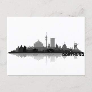 Dortmund City Skyline - Postkarte Postcard