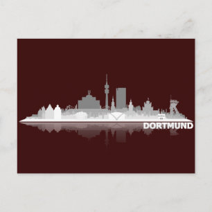 Dortmund City Skyline Postkarte Postcard