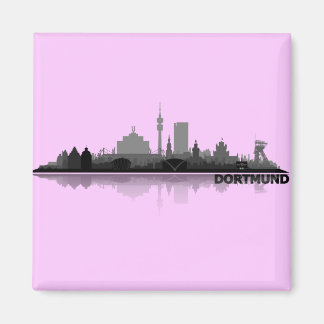 Dortmund City Skyline - refrigerator magnet