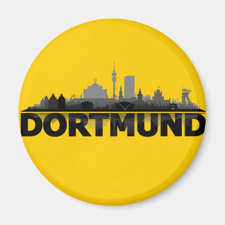 Dortmund City Skyline - refrigerator magnet