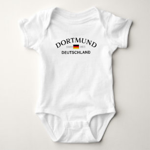 Dortmund Deutschland Coordinates German Baby Bodysuit