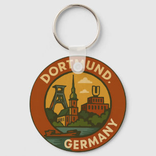 Dortmund German Urban Emblem Key Ring