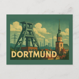 Dortmund Germany City Art Postcard