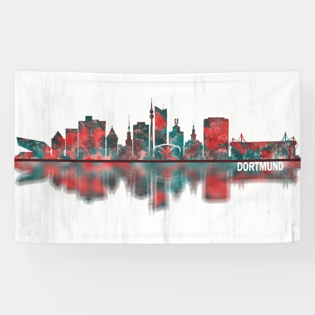 Dortmund Germany Skyline Banner (Horizontal)