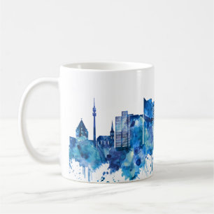 Dortmund Germany Skyline Blue Coffee Mug