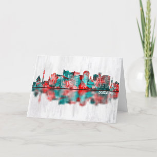 Dortmund Germany Skyline Holiday Card