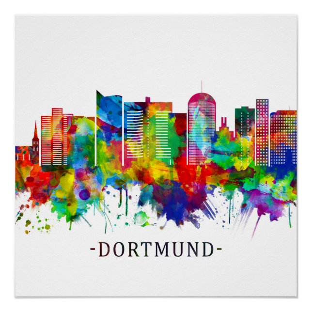 Dortmund Germany Skyline Poster (Front)