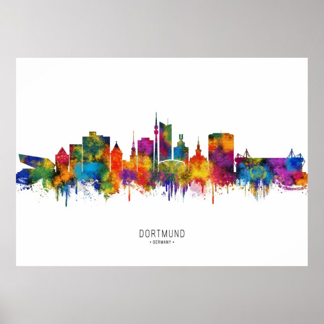 Dortmund Germany Skyline Poster (Front)