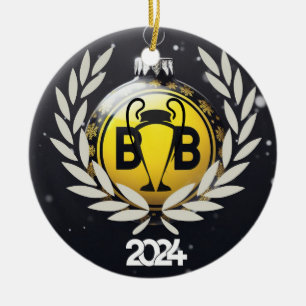 DORTMUND INSPIRED  CERAMIC TREE DECORATION