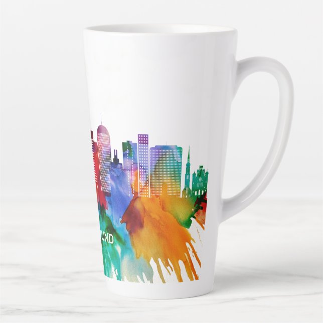 Dortmund Skyline Latte Mug (Right)
