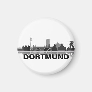 Dortmund Skyline refrigerator Magnet