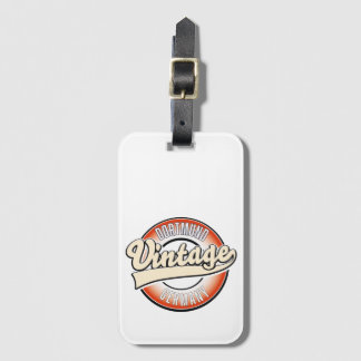 Dortmund vintage style logo, luggage tag