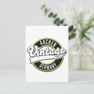 Dortmund vintage style logo, postcard