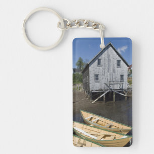 Dory builder,Lunenburg, Nova Scotia, Canada Key Ring