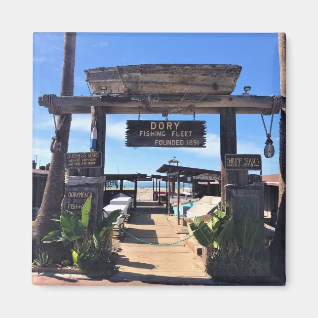 Dory Fishing Fleet, Newport Beach, California Magnet (Front)